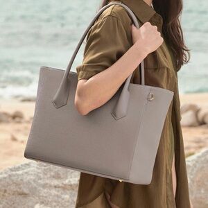 Dagne Dover Tote in Bleecker Blush with Gold Hardware